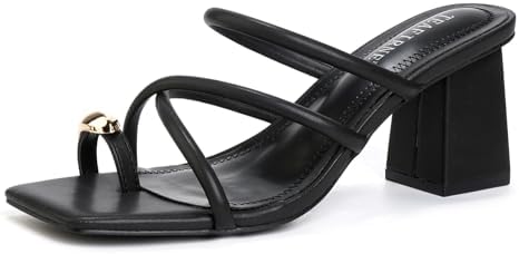 Women’s Square-Toe Block-Heel Thong Sandals