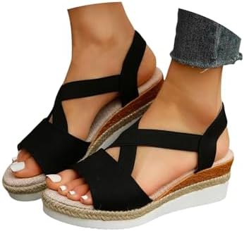 Women’s Cross-Strap Espadrille Wedges