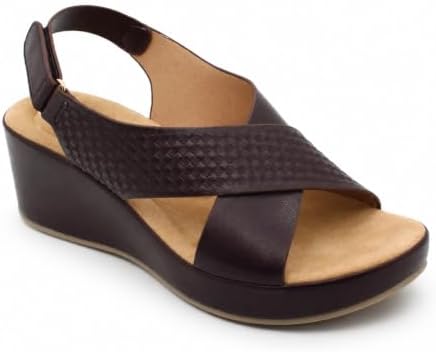 Women’s Crossover-Strap Wedge Sandals
