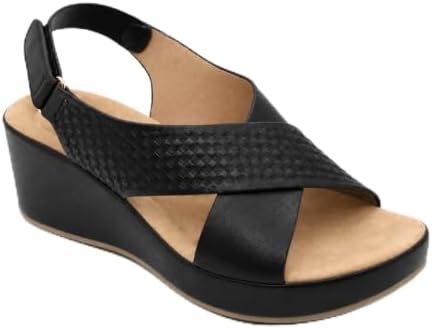 Women’s Crossover-Strap Wedge Sandals