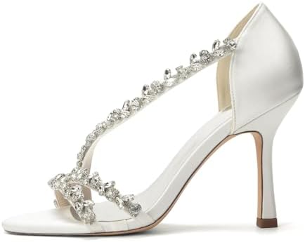 Women’s Crystal-Strap Stiletto Sandals
