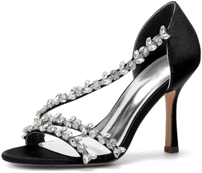 Women’s Crystal-Strap Stiletto Sandals