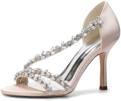 Women’s Crystal-Strap Stiletto Sandals