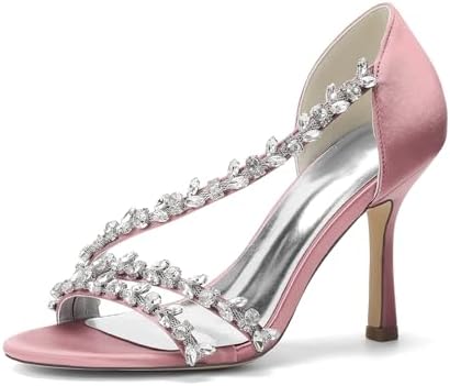 Women’s Crystal-Strap Stiletto Sandals