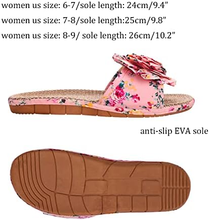 Women’s Floral Bow Flat Slides