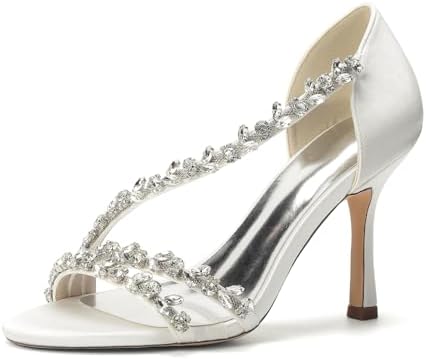 Women’s Crystal-Strap Stiletto Sandals