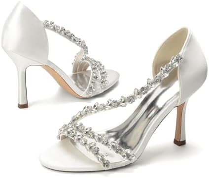 Women’s Crystal-Strap Stiletto Sandals