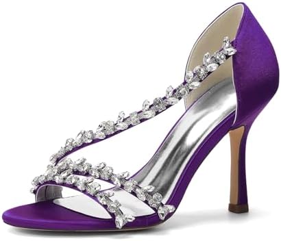 Women’s Crystal-Strap Stiletto Sandals