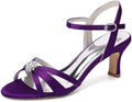 Women’s Rhinestone Kitten-Heel Bridal Sandals