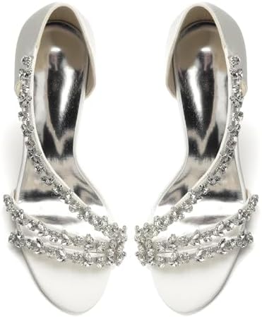 Women’s Crystal-Strap Stiletto Sandals