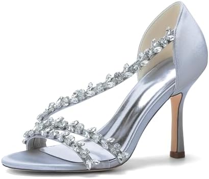 Women’s Crystal-Strap Stiletto Sandals