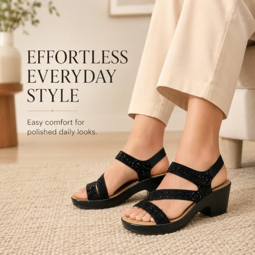 Women’s Rhinestone Platform Sandals