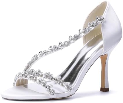 Women’s Crystal-Strap Stiletto Sandals
