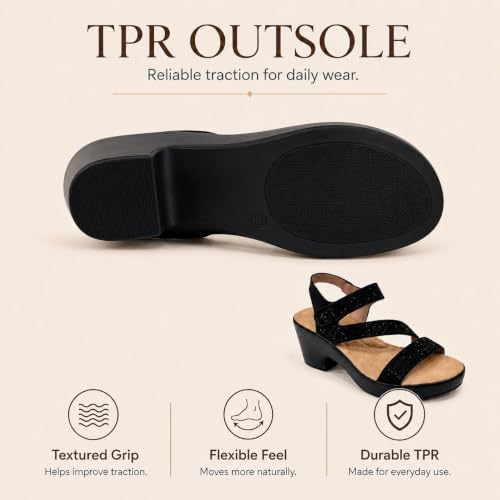Women’s Rhinestone Platform Sandals