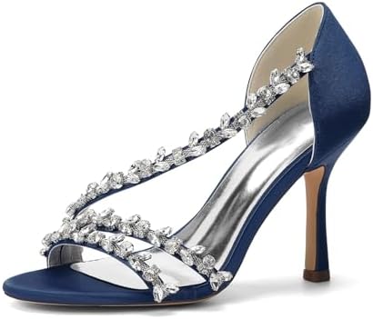 Women’s Crystal-Strap Stiletto Sandals