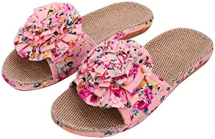 Women’s Floral Bow Flat Slides