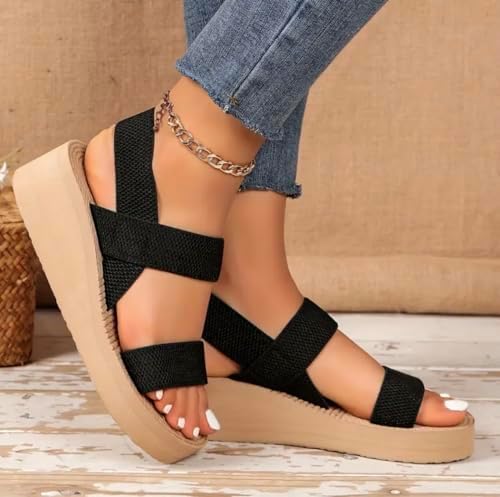Women’s Woven-Strap EVA Wedge Sandals