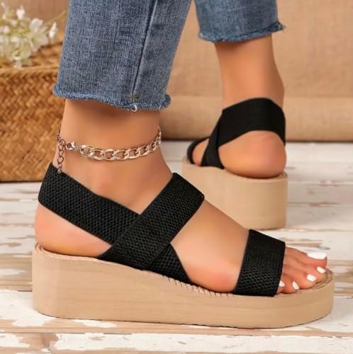 Women’s Woven-Strap EVA Wedge Sandals