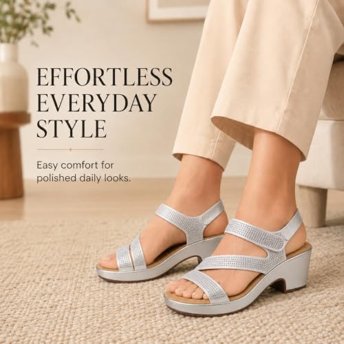 Women’s Rhinestone Platform Sandals