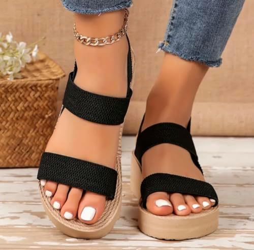 Women’s Woven-Strap EVA Wedge Sandals