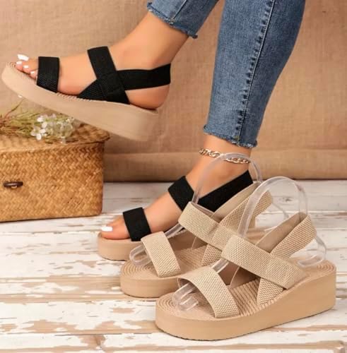 Women’s Woven-Strap EVA Wedge Sandals