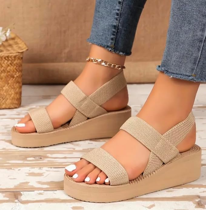 Women’s Woven-Strap EVA Wedge Sandals