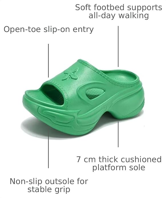 Women’s Thick-Sole EVA Platform Slides