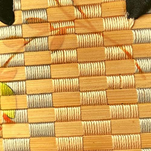 Bamboo Straw Cross-Strap Flip-Flops