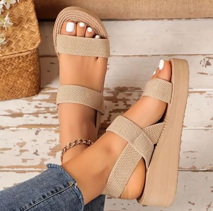 Women’s Woven-Strap EVA Wedge Sandals
