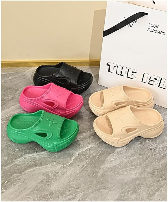 Women’s Thick-Sole EVA Platform Slides